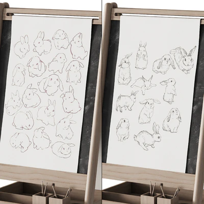390 CB2 Wooden Kids Art Easel by Crate&kids 01 — Вид 4