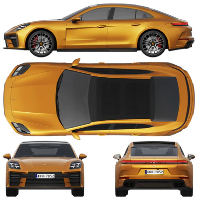 Porsche Panamera Turbo E-Hybrid 2024 — Вид 3
