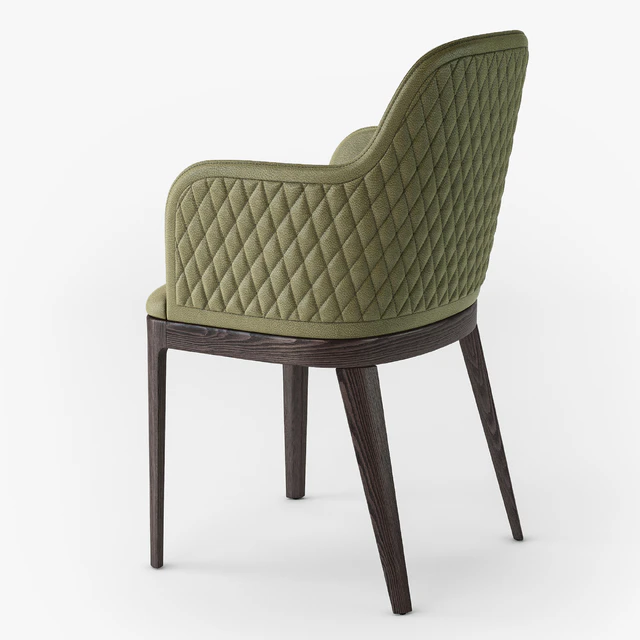 Margot quilted wood armchair — Descargar