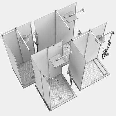Shower enclosures Radaway | Furo gold set 115 — Ver 2