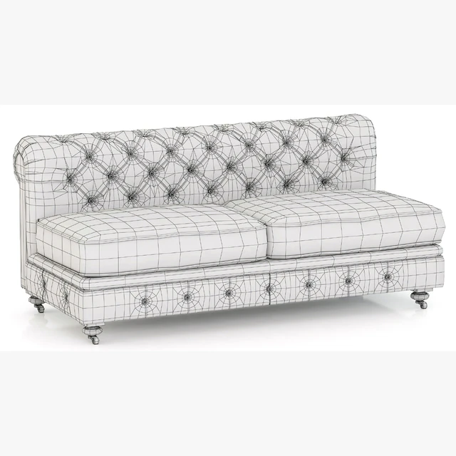 Restoration Hardware Kensington Upholstered Armless Sofa — Descargar