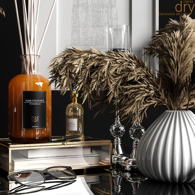 Decorative set with dry plants 2 — Descargar