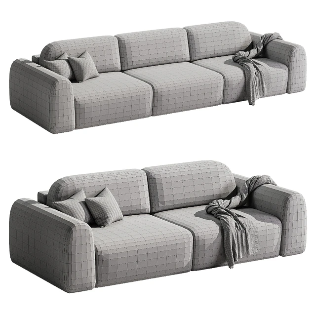 Straight sofa Lilt 2 round | Divan.ru — Descargar