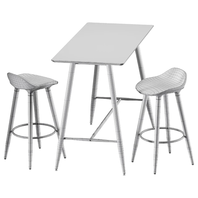 Bar table and chair Jysk Bryne, Bessho — Descargar