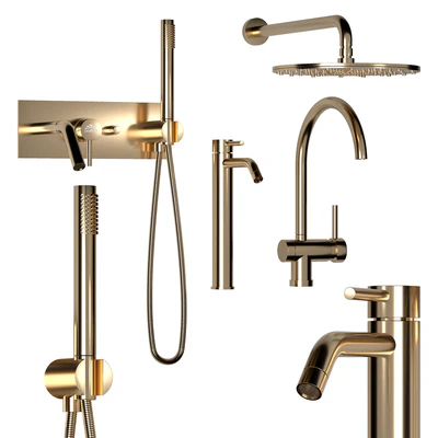 Mixer set Paffoni set GOLD — Ver 1