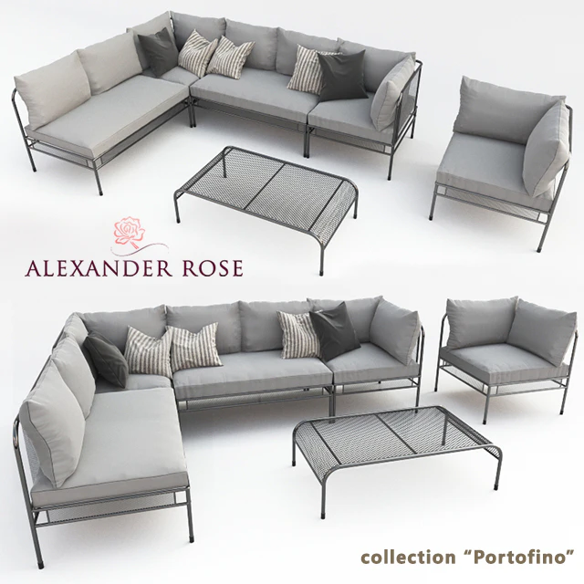 A set of outdoor furniture "Alexander Rose" - Portofino — Download