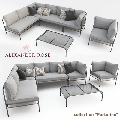 A set of outdoor furniture "Alexander Rose" - Portofino — Download
