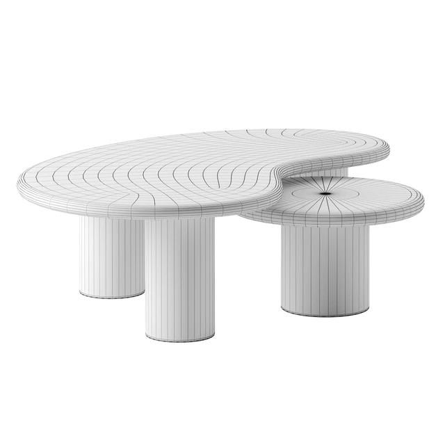 TRAVERTINE PUDDLE coffee table by Anna Karlin — Descargar