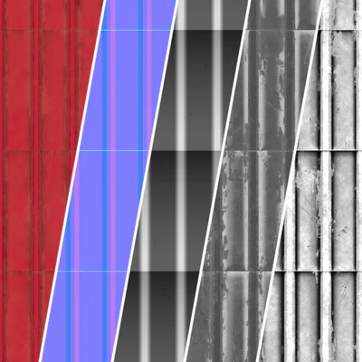 Roof Tile Materials 94- Metal Roofing By Snow | Sbsar, Seamless, Pbr, 4k — Вид 3