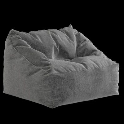 Bean bag chair Vegan Leather Caramel Modern Lounger — Ver 3