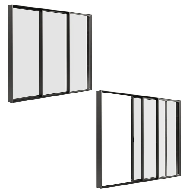 A set of sliding Metal Windows-Doors. — Скачать