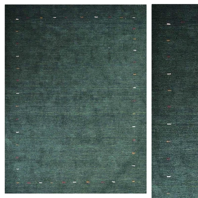 Contemporary Silk Green Indian Oriental Area Rug — Descargar