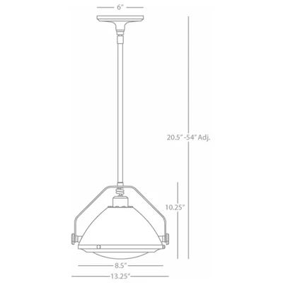 Robert Abbey Apollo 1 Bulb Pendant . — Вид 2