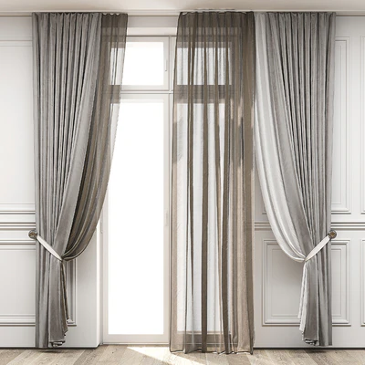 Curtains with balcony doors 512 — Ver 1