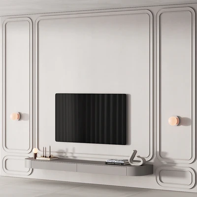 227 tv wall kit 09 modern classic molding 01 — Вид 3