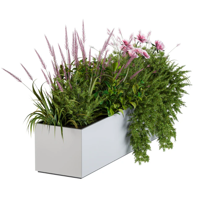 Planter Box For Windows Pink Flower — Скачать