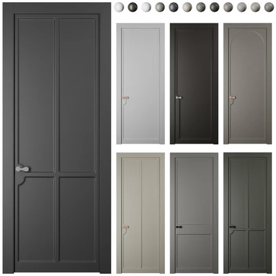 Interior door SOFTFORM with smooth coplanar platband "Volkhovets" — Ver 1