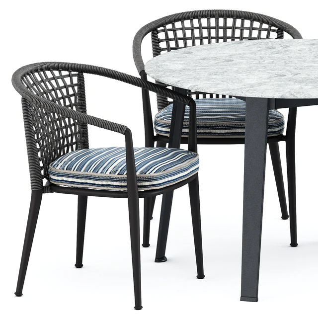 Erica 19 chair and Ginepro round Outdoor table by bebitalia — Descargar