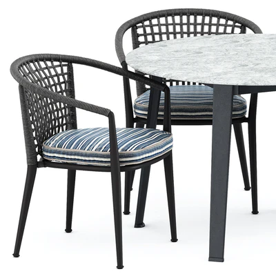Erica 19 chair and Ginepro round Outdoor table by bebitalia — Ver 3