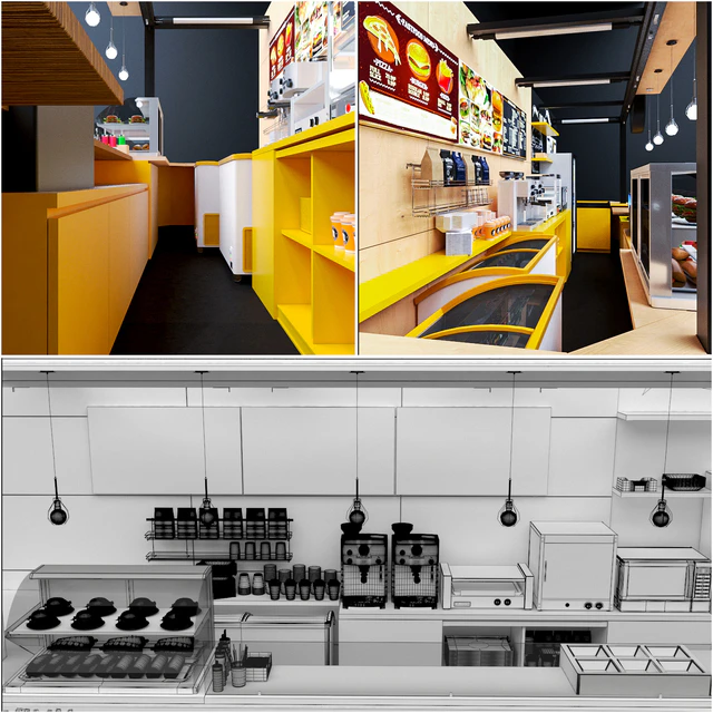 Fastfood And Coffee Kiosk — Descargar