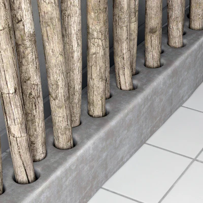 Decor from old branches — Вид 2