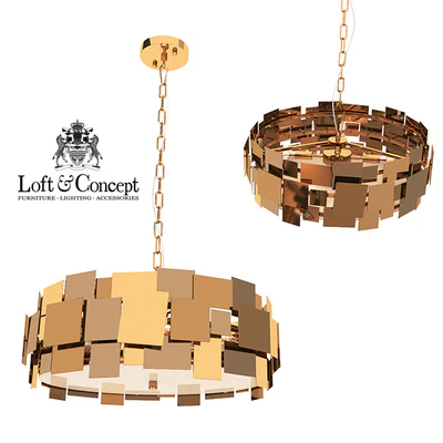 CHANDELIER GOLD PLATE CHANDELIER 4 — Ver 1