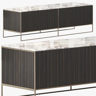 MINOTTI CALDER BRONZE LIVING HORIZZONTAL SIDEBOARD — Ver 4