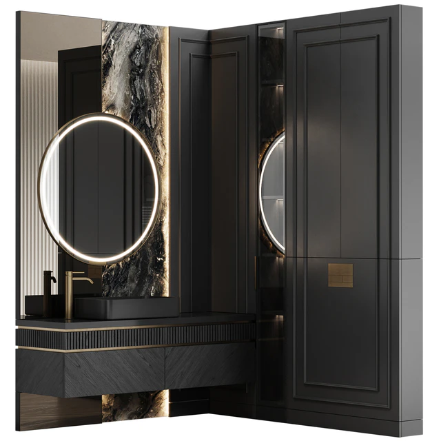 Bathroom furniture 35 in neoclassical style — Download