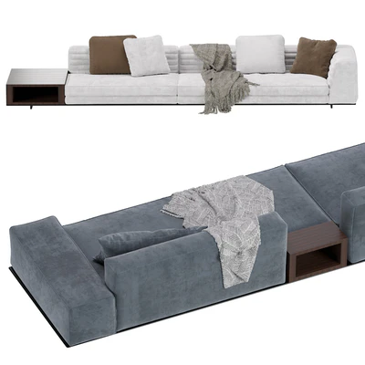Sofa Roger Minotti 3 Version / 3 Color — Ver 4