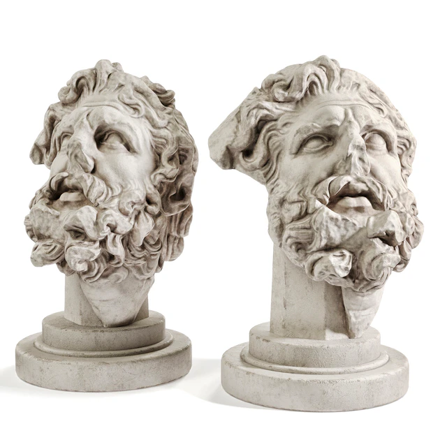 Giant's head bust sculpture — Descargar