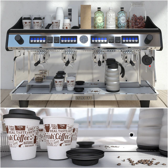 Expobar 4 Group Megacrem Coffee Machine — Скачать