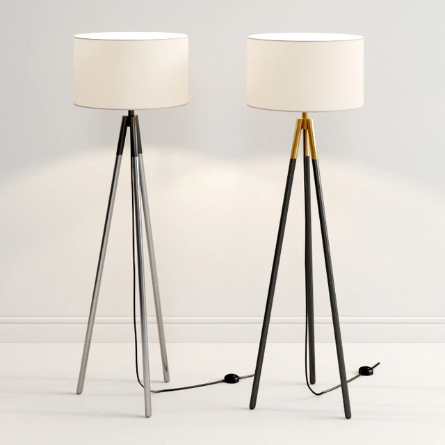 Crate & Barrel Metal Tripod Floor Lamp — Descargar