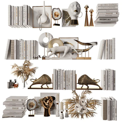 Decorative set for filling shelves 8 — Ver 1