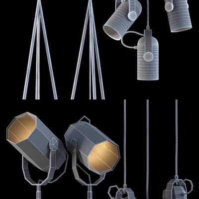 High floor lamp and Pendant lamp By Le Klint — Ver 3
