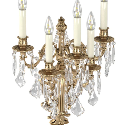 Classic wall lamp Zanaboni.Crystal Wall Sconce — Ver 3