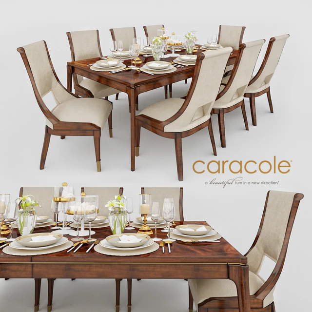 Caracole Open Invitation Dining Table&Caracole In Good Company Dining Chair — Скачать