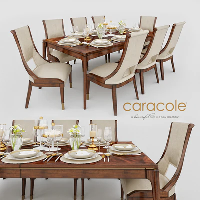 Caracole Open Invitation Dining Table&Caracole In Good Company Dining Chair — Скачать