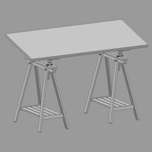 Стол рабочий IKEA MÅLSKYTT / MITTBACK / LAGKAPTEN — Скачать