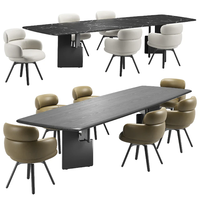 Vivienne Chair & Nico Table by Minotti — Descargar