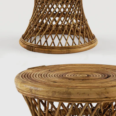 Calero Rattan Round Stool TAN — Вид 3