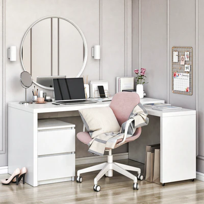 IKEA MALM corner workplace — Вид 1