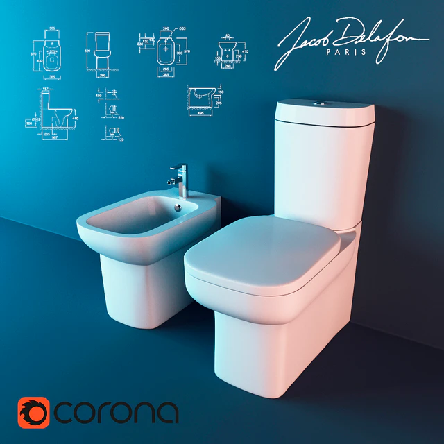 Squat toilet and bidet Jacob Delafon Replay — Descargar