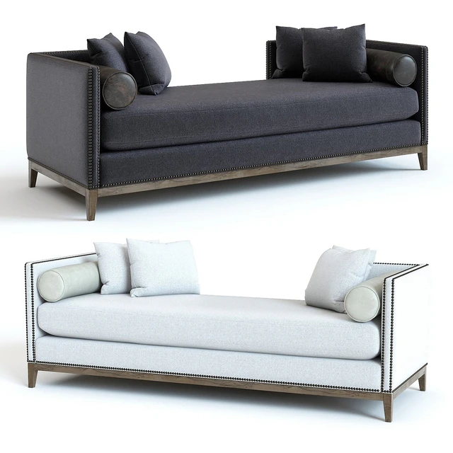 West Elm Nailhead Double Chaise — Descargar