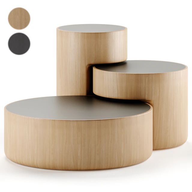 Levels Set of 3 Nesting Tables by Dan Yeffet &  Lucie Koldova — Скачать