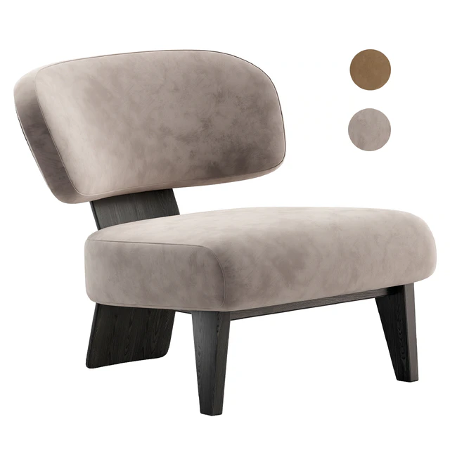 REEVES armchair by Minotti — Скачать