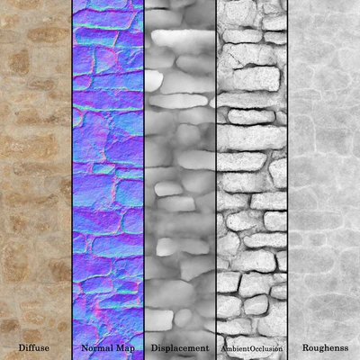 Stone Wall 19 (Seamless) — Ver 3