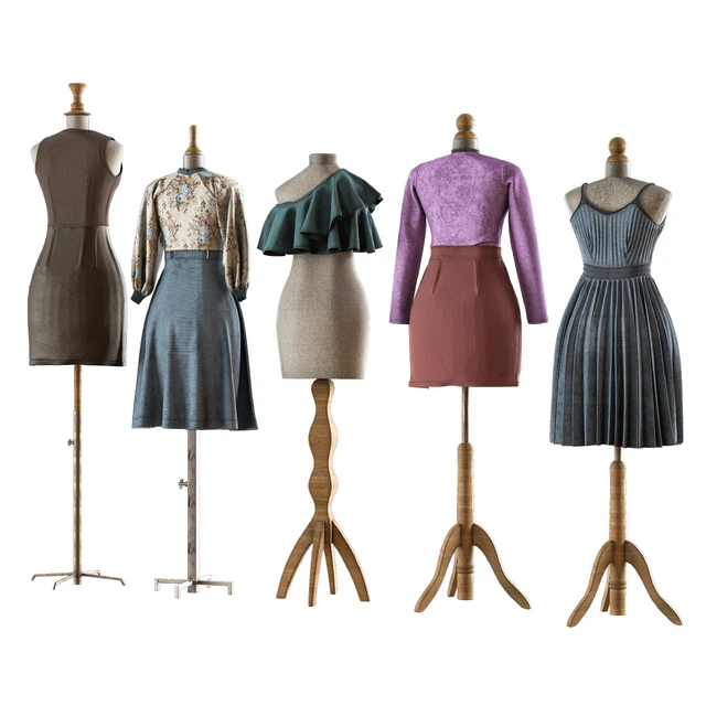sewing mannequin with clothes PBR low poly 4k — Descargar