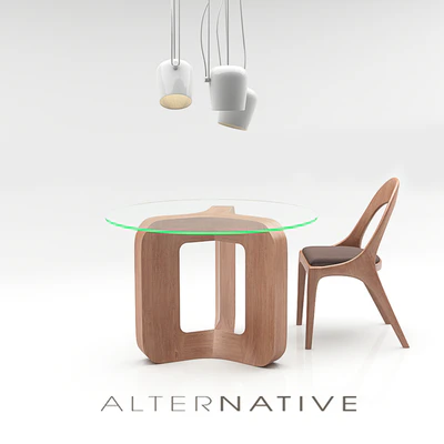 DENISE TABLES CILINDRIC + SHARON CHAIR — Ver 2