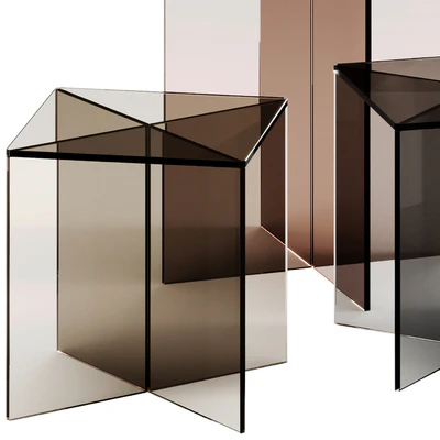 Exenza LIFT X Square glass coffee tables — Вид 3