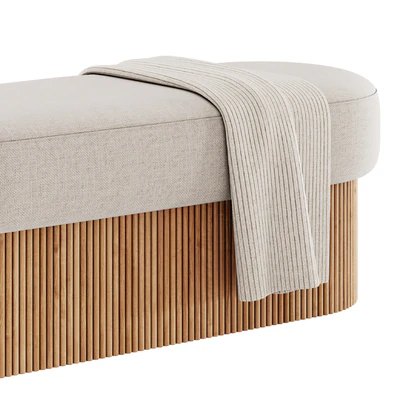 Bench and pouf Nala By Westwing Collection — Ver 4